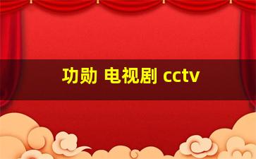 功勋 电视剧 cctv